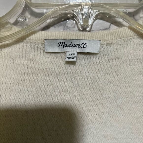 Madewell Women's Cream and Pink Cardigan - Picture 3 of 6